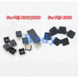 2sets Rubber Feet Full Set Dust Plug Cover Screw Plastic Plug Feet Cover For PS3 Slim 2000 3000 4000 Console