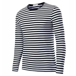 Men t-shirt for men clothing harajuku Women's t-shirt Slim Fit cotton Stripe Long sleeve tshirt Plus Size fashion T-shirts top