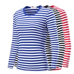 Men t-shirt for men clothing harajuku Women's t-shirt Slim Fit cotton Stripe Long sleeve tshirt Plus Size fashion T-shirts top