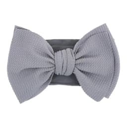 Solid Big Bow Topknot Headband for Baby Girls Elastic Nylon Hair Bands Handmade Newborn Fashion Turban Headwraps Accessories