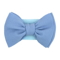 Solid Big Bow Topknot Headband for Baby Girls Elastic Nylon Hair Bands Handmade Newborn Fashion Turban Headwraps Accessories
