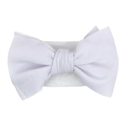 Solid Big Bow Topknot Headband for Baby Girls Elastic Nylon Hair Bands Handmade Newborn Fashion Turban Headwraps Accessories