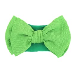 Solid Big Bow Topknot Headband for Baby Girls Elastic Nylon Hair Bands Handmade Newborn Fashion Turban Headwraps Accessories