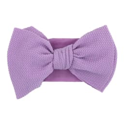 Solid Big Bow Topknot Headband for Baby Girls Elastic Nylon Hair Bands Handmade Newborn Fashion Turban Headwraps Accessories