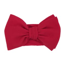 Solid Big Bow Topknot Headband for Baby Girls Elastic Nylon Hair Bands Handmade Newborn Fashion Turban Headwraps Accessories