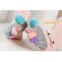 1 Pairs Pure Cotton Women Girl Five Finger Short Socks Colorful Cat Breathable Young Casual Harajuku Socks With Toes Hot Sell