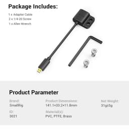 SmallRig Ultra Slim 4K Adapter Cable A to A/C to A /D TO A for BMPCC 4K 6K for Sony A7SIII for Panasonic 3019/3020/3021