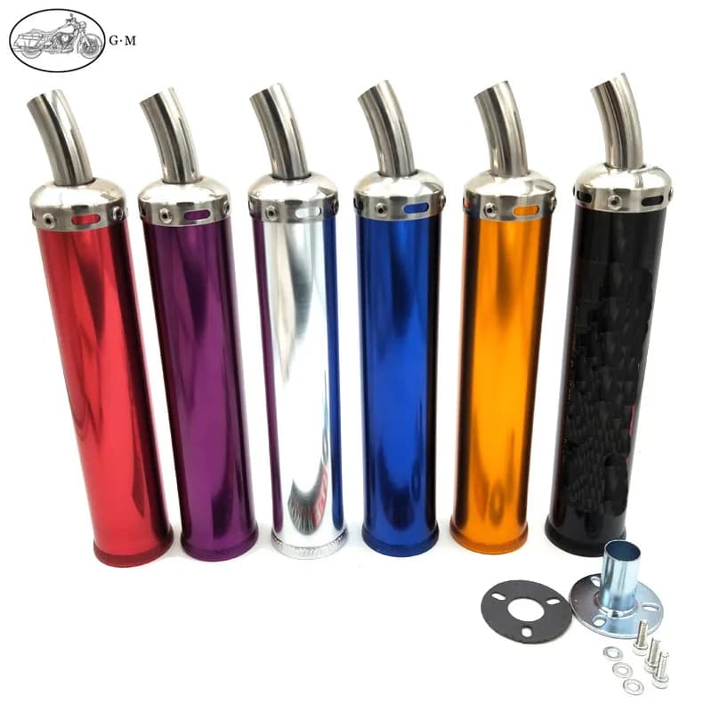 60X280mm Metal 50-250CC Universal Motorcycle Racing Modified Muffler 2 Stroke Exhaust Pipe
