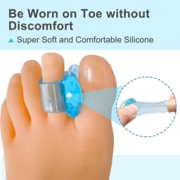 2pcs Silicone Toe Separator Straightener Bone Corrector Thumb Pain Bunion Spacers Overlapping Halux Pedicura Green Blue Purple