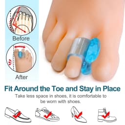 2pcs Silicone Toe Separator Straightener Bone Corrector Thumb Pain Bunion Spacers Overlapping Halux Pedicura Green Blue Purple