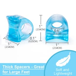 2pcs Silicone Toe Separator Straightener Bone Corrector Thumb Pain Bunion Spacers Overlapping Halux Pedicura Green Blue Purple