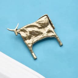 Wuli&baby Vintage Cattle Brooches For Women Unisex Animal New Year Brooch Jewelry Accessories