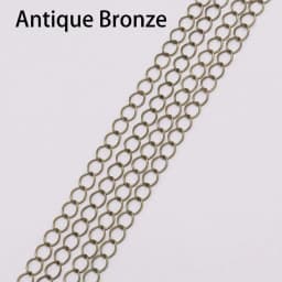 5m/lot 2.5 2.8 3.6 4.8 mm Long Open Link Ring Extended Extension Necklace Chains Tail Extender Chain For Jewelry Making Supplies