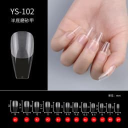 100/500pcs Nails Half French False Nail Art Tips Acrylic UV Gel Manicure Tip Nail French Nail Piece Finished uñas postizas DIY