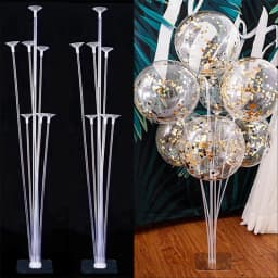 1/2 set Latex Balloon Holder Balloons Stand Column Metallic Balloons Baby Shower Kids Birthday Party Wedding Decoration Supplies