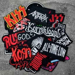 ROCK BAND Iron On Patches Cloth Mend Decorate Clothes Apparel Sewing Decoration Applique Badges Heavy Metal MUSIC
