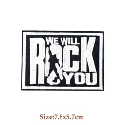 ROCK BAND Iron On Patches Cloth Mend Decorate Clothes Apparel Sewing Decoration Applique Badges Heavy Metal MUSIC