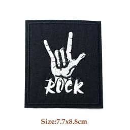 ROCK BAND Iron On Patches Cloth Mend Decorate Clothes Apparel Sewing Decoration Applique Badges Heavy Metal MUSIC