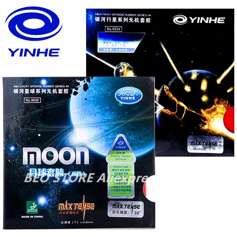 Yinhe Moon SPEED Max Tense No Factory Tuned Pips in Table Tennis Rubber With Sponge for Ping Pong Racket