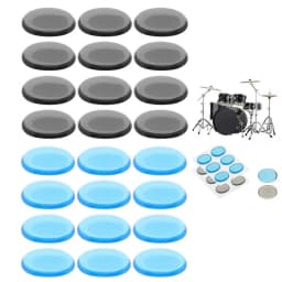 6/12/24Pcs Drum Mute Pad Transparent Silicone Jazz Snare Drum Muffler 3 Colors Optional/A Great Assistant for Drum Set Players