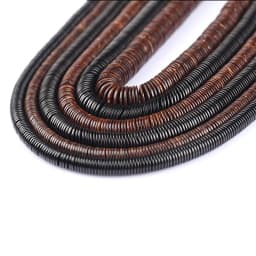 150-100Pcs/Lot Round Natural Coconut Shell Wooden Beads Loose Spacer Beads For Jewelry Making DIY Necklace Bracelet Accessories