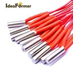 IdeaFormer 1pcs 3D Printers Cartridge Heater 12V/24V 40W 6*20mm 1m For MK Mendel Reprap Extruder Parts 12V 24V 40W Heat Parts
