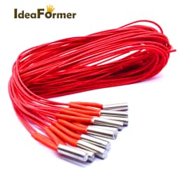 IdeaFormer 1pcs 3D Printers Cartridge Heater 12V/24V 40W 6*20mm 1m For MK Mendel Reprap Extruder Parts 12V 24V 40W Heat Parts