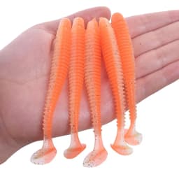 WDAIREN Worm Fishing Lures 5cm 7cm 9cm Double Color Silicone T Tail Soft Bait Artificial Baits Bass Jig Wobblers Swimbait Tackle