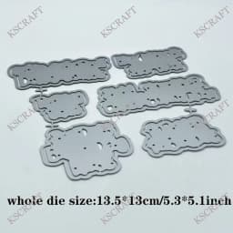 KSCRAFT Birthday Sentiments Cutting Dies Stencils for DIY Scrapbooking Decorative Embossing DIY Paper Cards