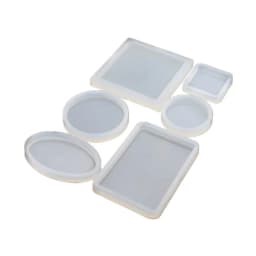 SNASAN Square Round Oval Rectangle Scrapbooking Silicone Mold For Jewelry Resin Silicone Mould Handmade DIY Epoxy Resin Molds