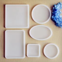 SNASAN Square Round Oval Rectangle Scrapbooking Silicone Mold For Jewelry Resin Silicone Mould Handmade DIY Epoxy Resin Molds