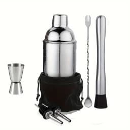 UPORS Stainless Steel Cocktail Shaker Mixer Wine Martini Boston Shaker For Bartender Drink Party Bar Tools 550ML/750ML