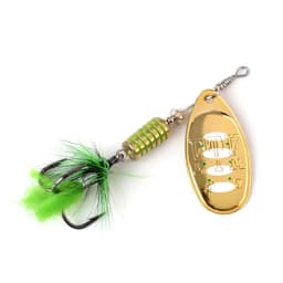 FTK Spinner Bait Fishing Lure Spoon 1pc Feather Saltwater Lure Accessories Treble Hook Metal Hard Lure Wobblers Tackle
