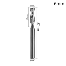 Carbide Milling Cutter 2 Flute Straight Shank End Router Bit Mill 4mm 6mm 8mm 10mm 12mm CNC Tools Stainless Special HRC65
