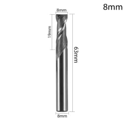 Carbide Milling Cutter 2 Flute Straight Shank End Router Bit Mill 4mm 6mm 8mm 10mm 12mm CNC Tools Stainless Special HRC65