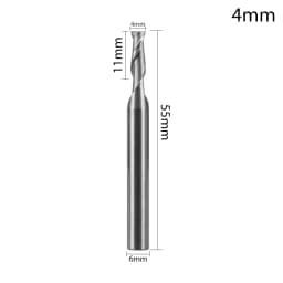 Carbide Milling Cutter 2 Flute Straight Shank End Router Bit Mill 4mm 6mm 8mm 10mm 12mm CNC Tools Stainless Special HRC65