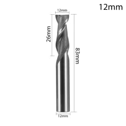 Carbide Milling Cutter 2 Flute Straight Shank End Router Bit Mill 4mm 6mm 8mm 10mm 12mm CNC Tools Stainless Special HRC65