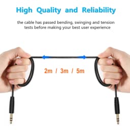 New 2/3/5m Nylon Braid Jack 3.5mm Audio Cable Male Stereo AUX Cable M/M Headphone Cord for iPhone Car Speaker Earphone MP3/4
