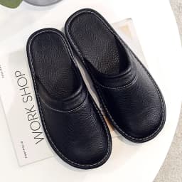 Couples Simple Leather Slippers Men Home Spring Shoes 2021 Trend Flat Precision Stitching Man slippers Indoor Leather Shoes