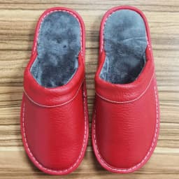 Couples Simple Leather Slippers Men Home Spring Shoes 2021 Trend Flat Precision Stitching Man slippers Indoor Leather Shoes