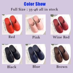 Couples Simple Leather Slippers Men Home Spring Shoes 2021 Trend Flat Precision Stitching Man slippers Indoor Leather Shoes