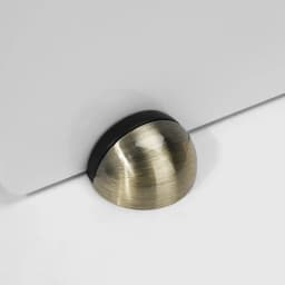 NAIERDI Rubber Door Stopper Zinc Alloy Hidden Door Holder Non Punching Sticker Floor Mounted Nail-free Door Stop Door Hardware