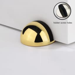 NAIERDI Rubber Door Stopper Zinc Alloy Hidden Door Holder Non Punching Sticker Floor Mounted Nail-free Door Stop Door Hardware
