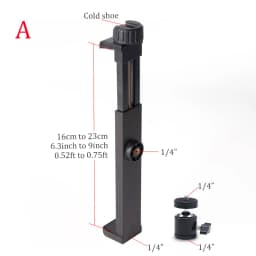 BFOLLOW Tablet Big Holder with 1/4" Female for iPad Pro 12.9" 11" Air Mini Clamp Stand Tripod Samsung Huawei Xiaomi Bracket