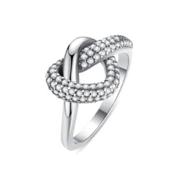 Original 925 Sterling Silver Ring Love Heart Wishbone Moon Sun Rings Crystal Rose Gold For Women Wedding Gift Luxury Jewelry