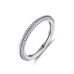 Original 925 Sterling Silver Ring Love Heart Wishbone Moon Sun Rings Crystal Rose Gold For Women Wedding Gift Luxury Jewelry