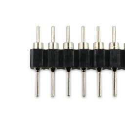 20pcs 1x40P 2.54mm Round Hole Male Tin Gold Female Pin Header Single Row 0.1" Breakable PCB IC Crystal Transistor Socket