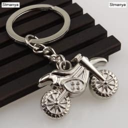 New Motorcycle Key Chain Charm metal keychain men women Car Key Ring 4 color key holder best gift jewelry
