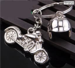 New Motorcycle Key Chain Charm metal keychain men women Car Key Ring 4 color key holder best gift jewelry