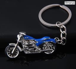 New Motorcycle Key Chain Charm metal keychain men women Car Key Ring 4 color key holder best gift jewelry